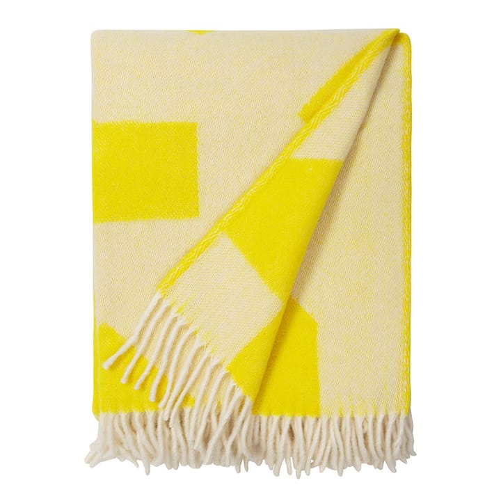 Couverture en laine Happy - Sulphur (jaune) - Brita Sweden