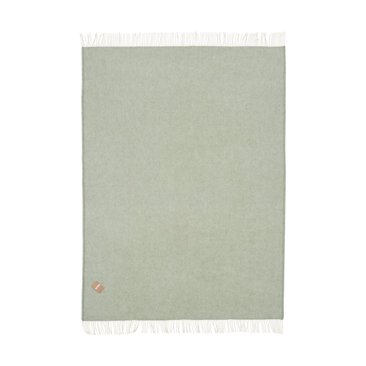 Brita Sweden Couverture en laine Mono 170x130 cm Moss