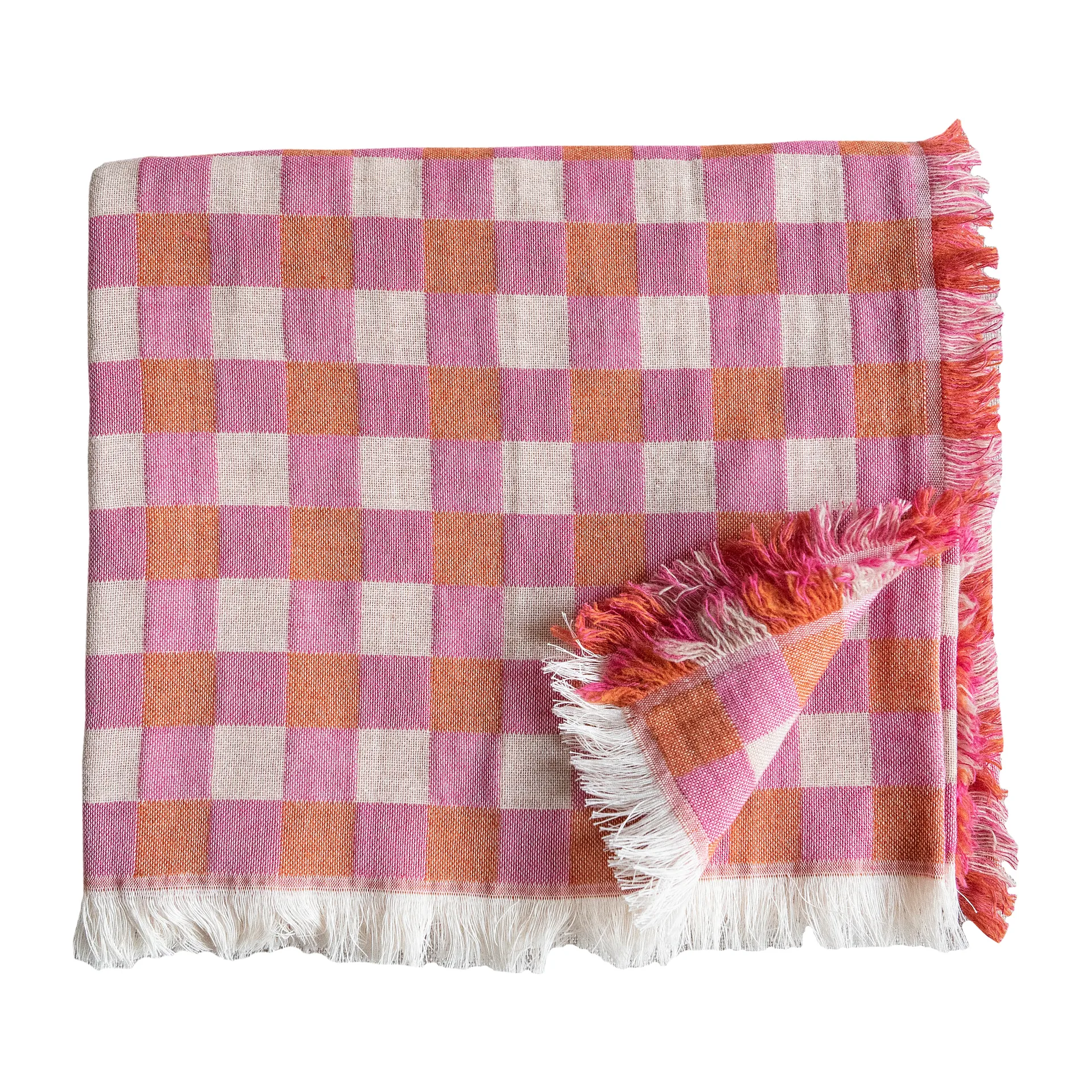 Couverture en laine Poppy 260x260 cm, Rose Brita Sweden