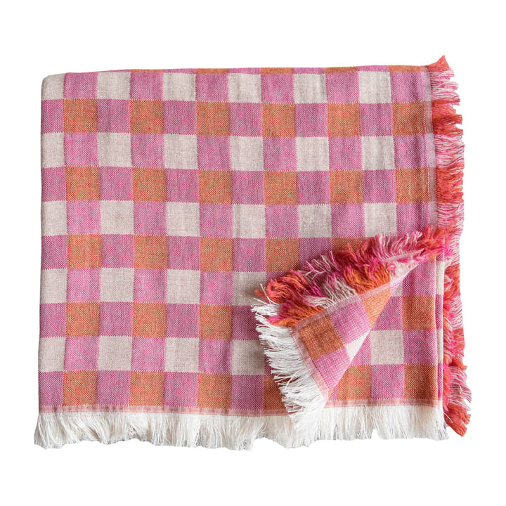 Couverture en laine Poppy 260x260 cm - Rose - Brita Sweden