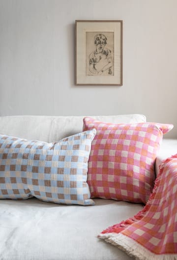 Couverture en laine Poppy 260x260 cm - Rose - Brita Sweden