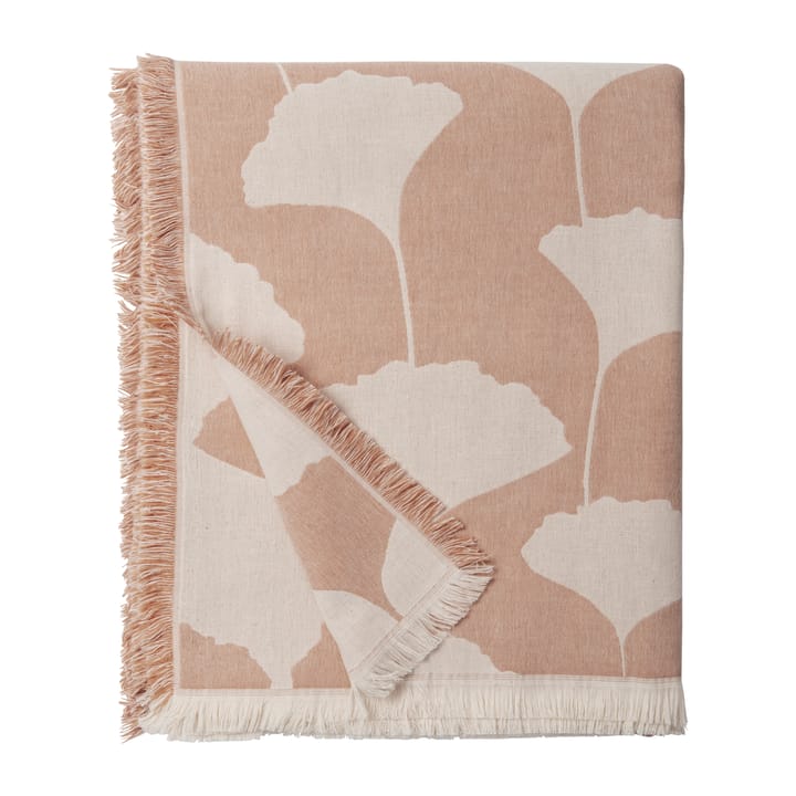 Plaid en laine Ginko 130x170 cm - Rose-blanc (Agate) - Brita Sweden