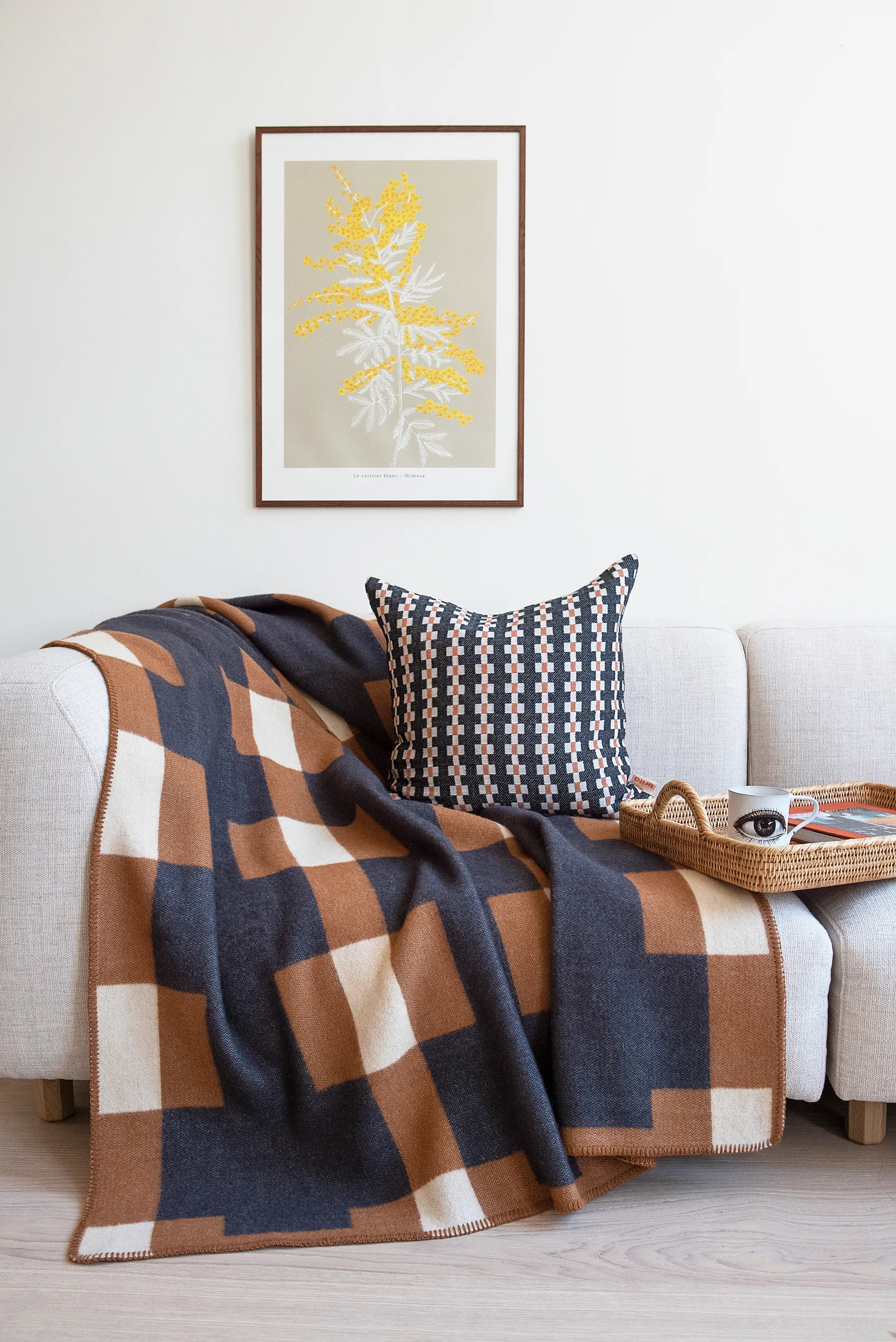 Plaid Marta, Brown, 180x130 cm Brita Sweden