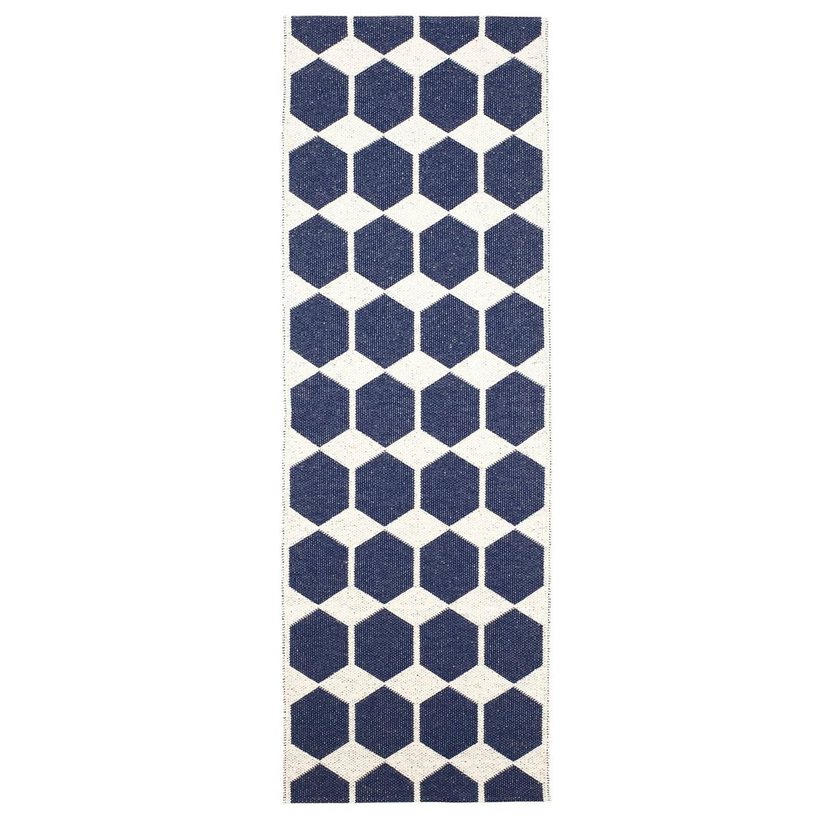 Brita Sweden Tapis Anna bleu 70x200 cm | Design Scandinave | Tapis en plastique | Bleu