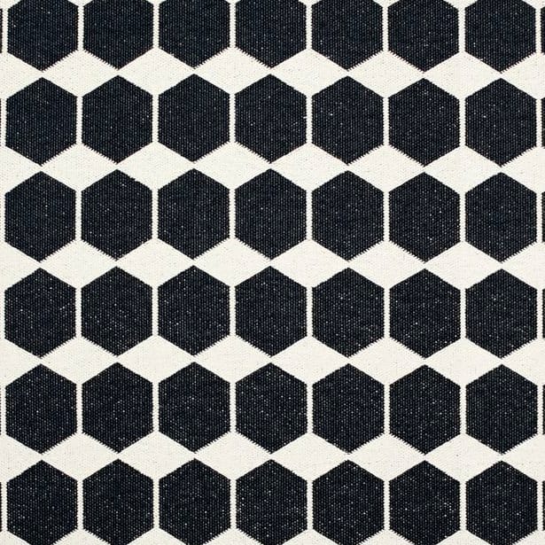 Tapis Anna noir grand - 150x200 cm - Brita Sweden