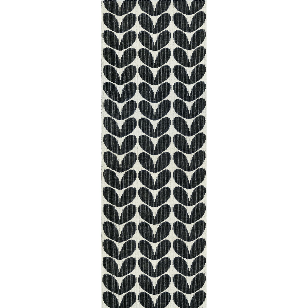 Brita Sweden Tapis Karin noir 70x150 cm | Design Scandinave | Tapis en plastique | Noir
