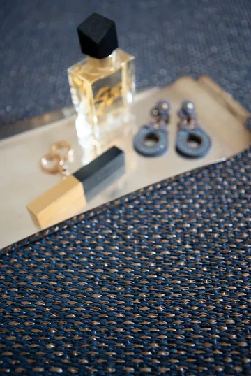 Tapis Moor midnight metallic (bleu-brons) - 70x200 cm - Brita Sweden