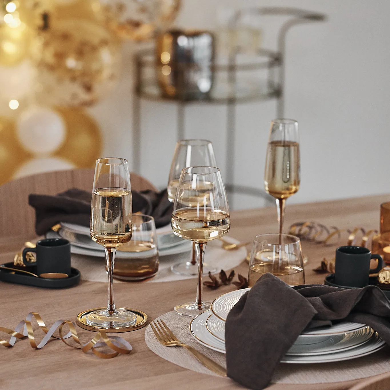 Amber flûte à champagne, 20 cl Broste Copenhagen