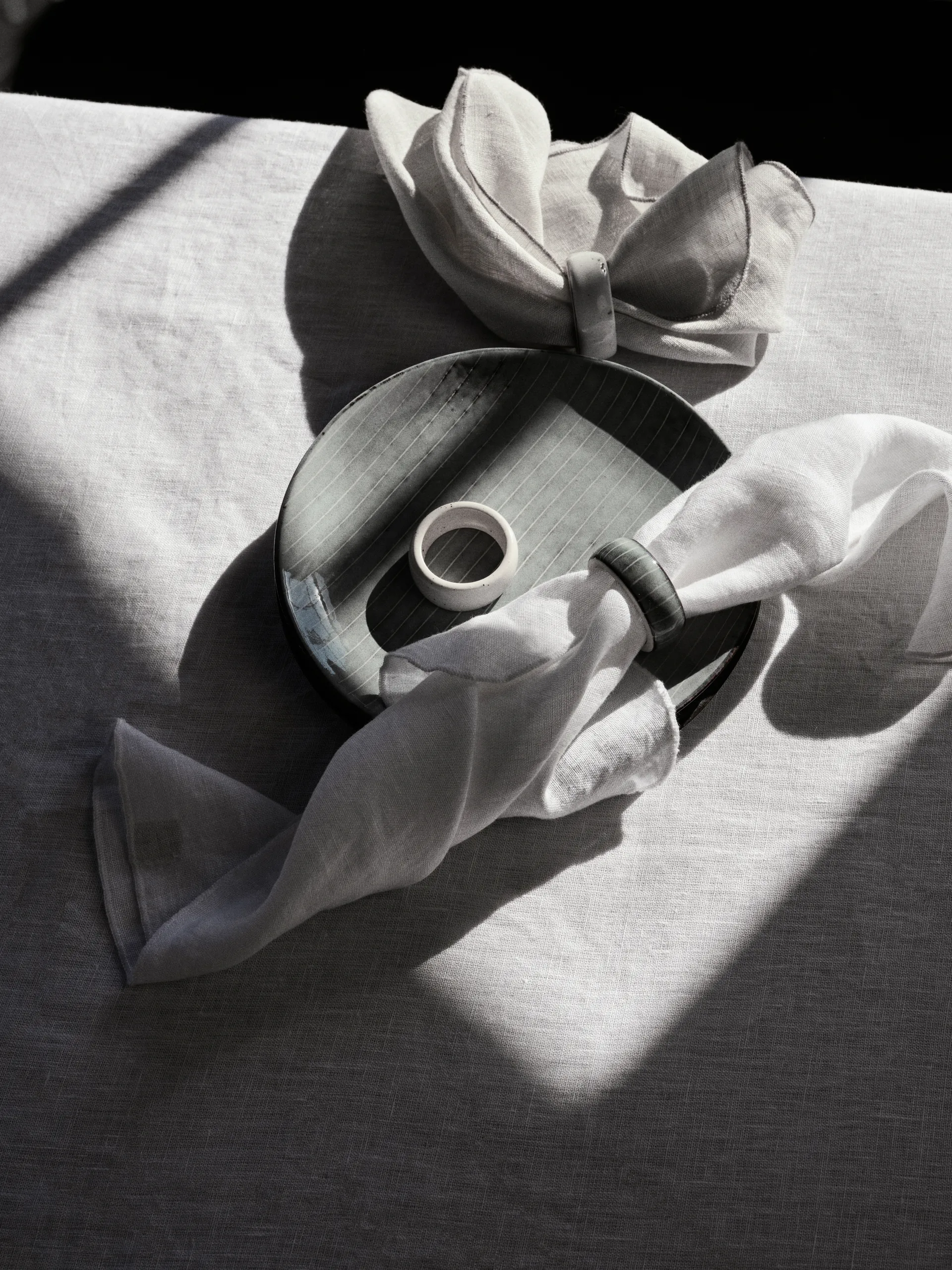 Anneau de serviette Nordic Sea, paquet de 6, Soft blue Broste Copenhagen