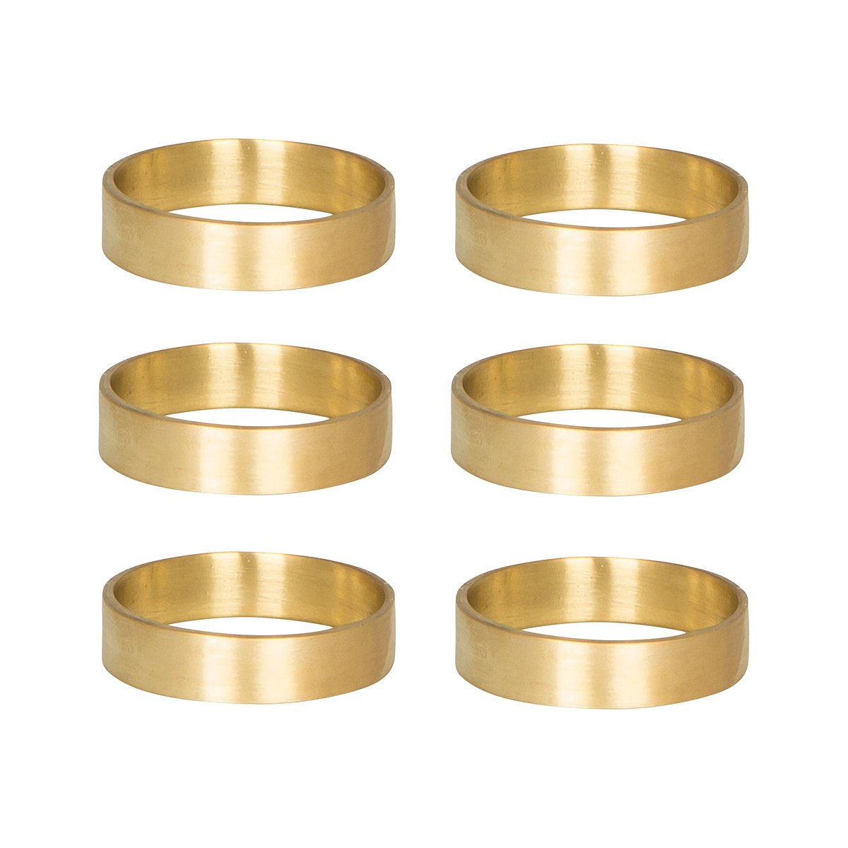 Broste Copenhagen Anneau de serviette Ring 6 pièces laiton mate