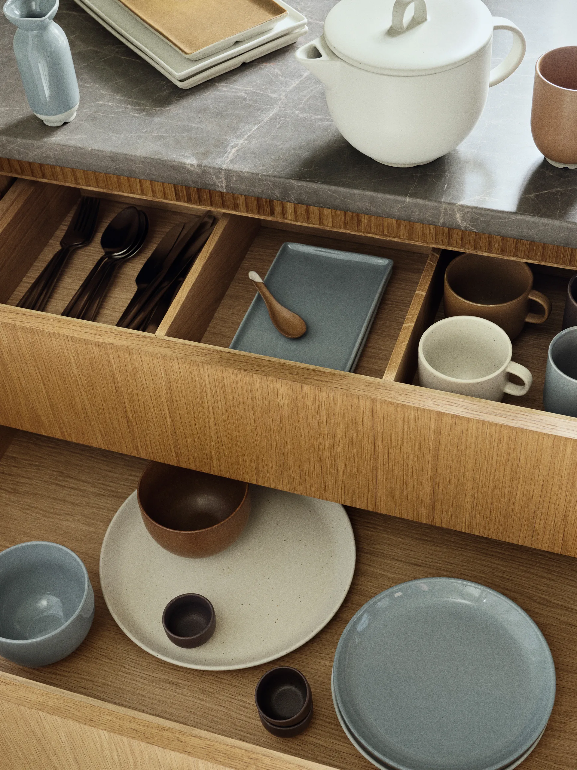 Assiette à dessert Elie Ø20cm, Soft blue Broste Copenhagen