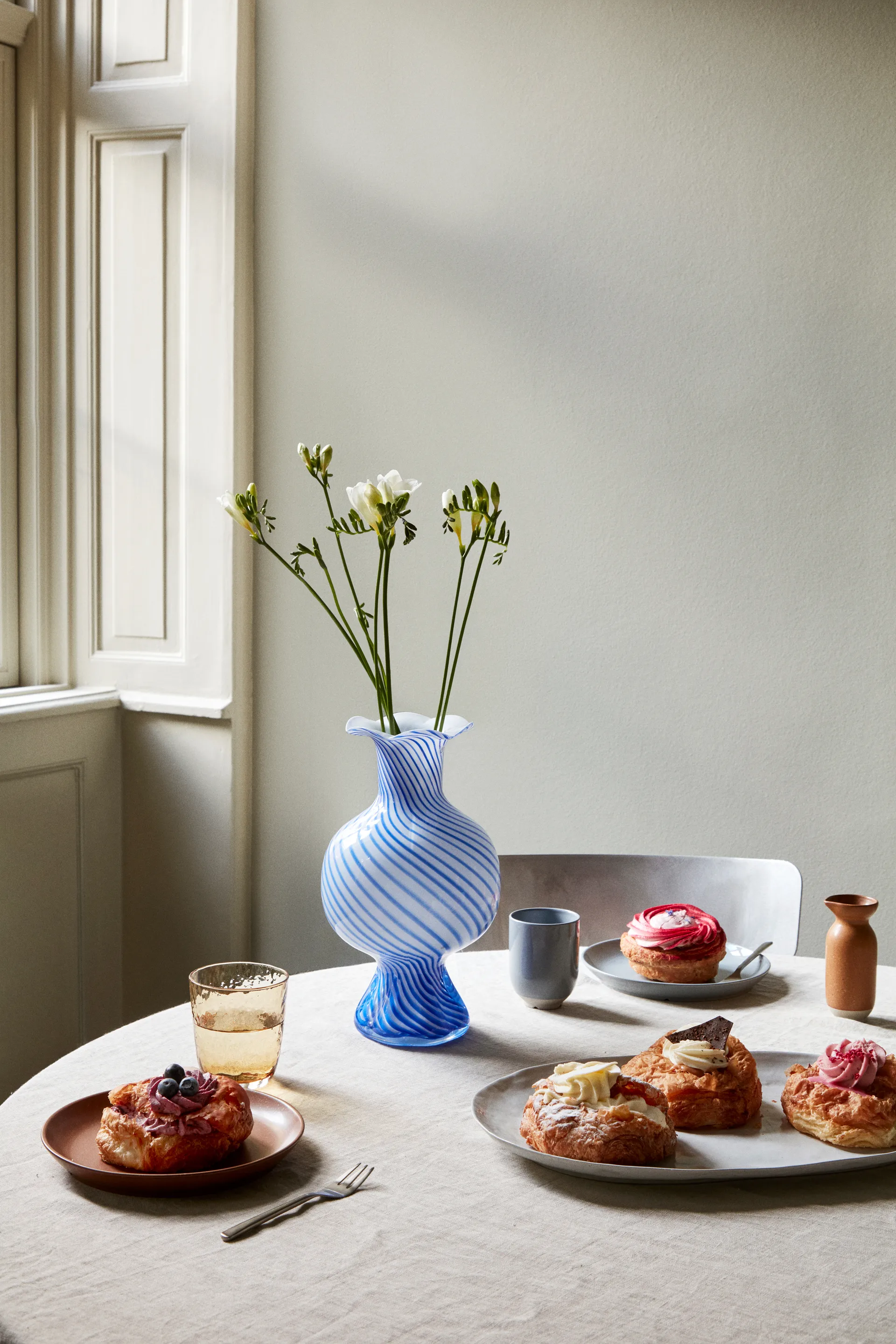 Assiette à dessert Elie Ø20cm, Soft blue Broste Copenhagen