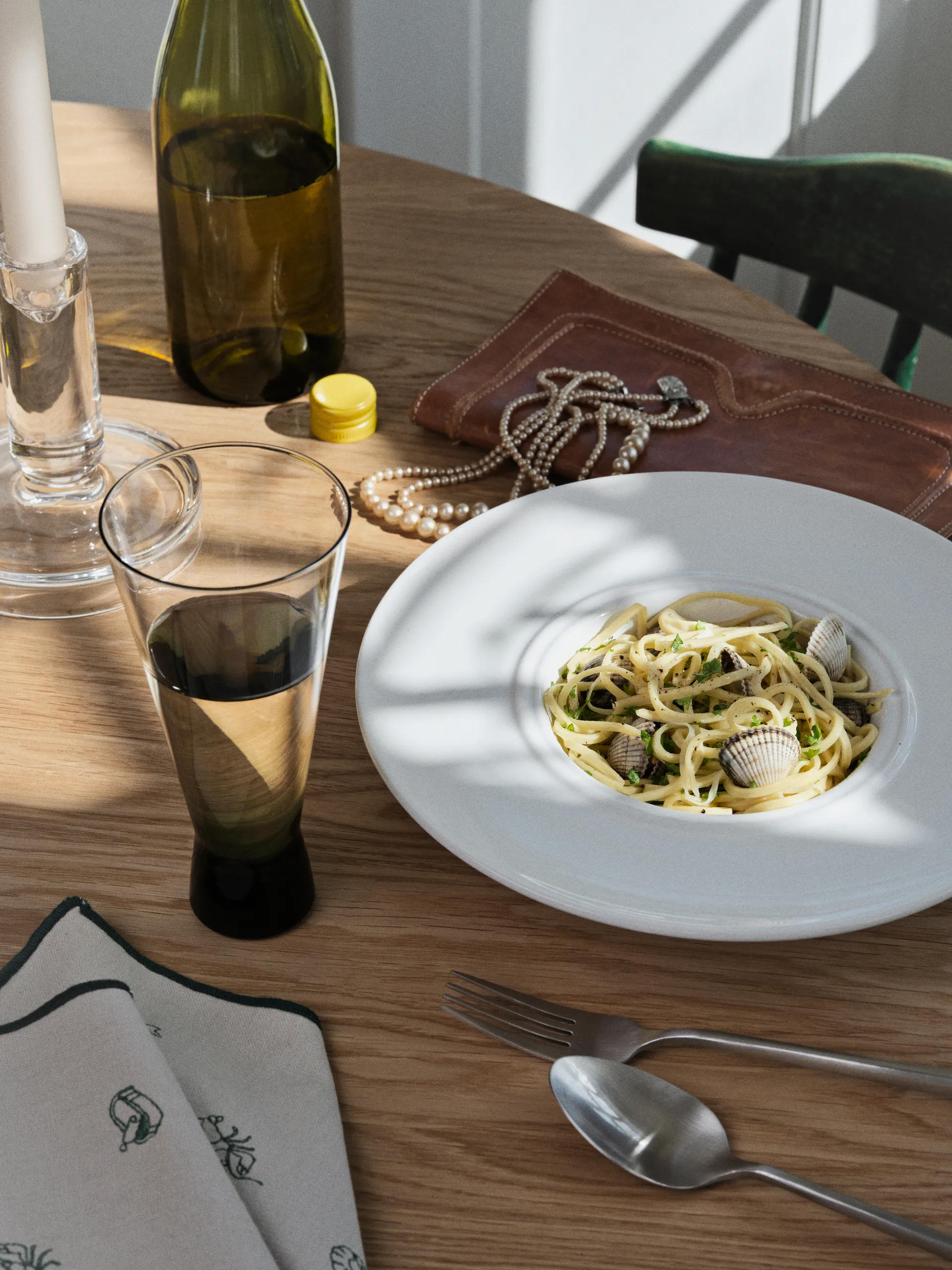 Assiette à pâtes Stevns Ø26 cm, Chalk white Broste Copenhagen