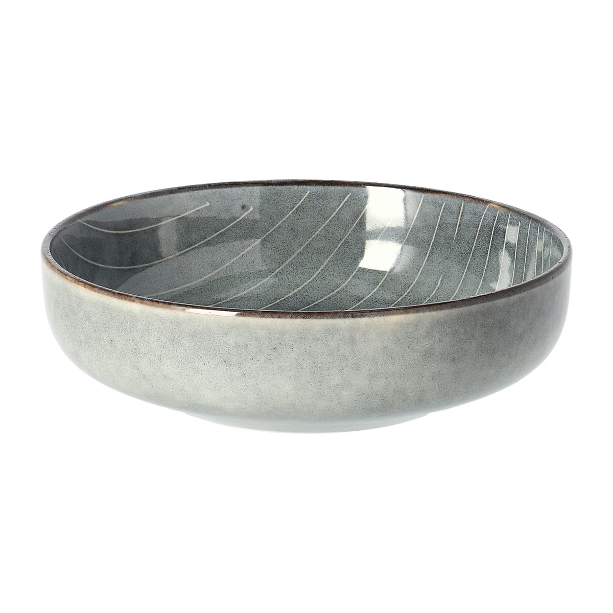 Broste Copenhagen Assiette creuse Nordic Sea 17 cm | Design Scandinave | Assiettes creuses | Bleu