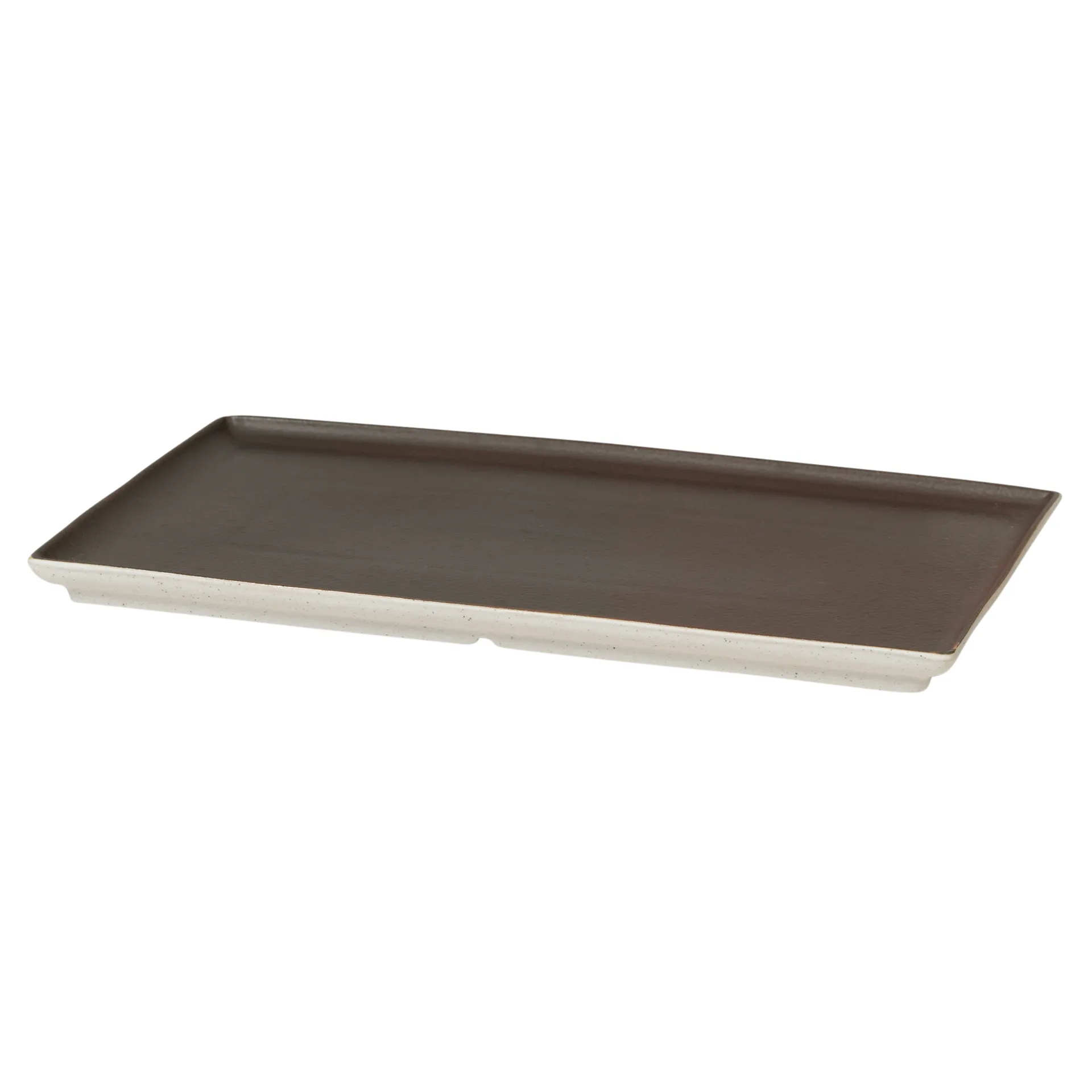 Assiette Eli 15x26 cm, Matte charcoal Broste Copenhagen