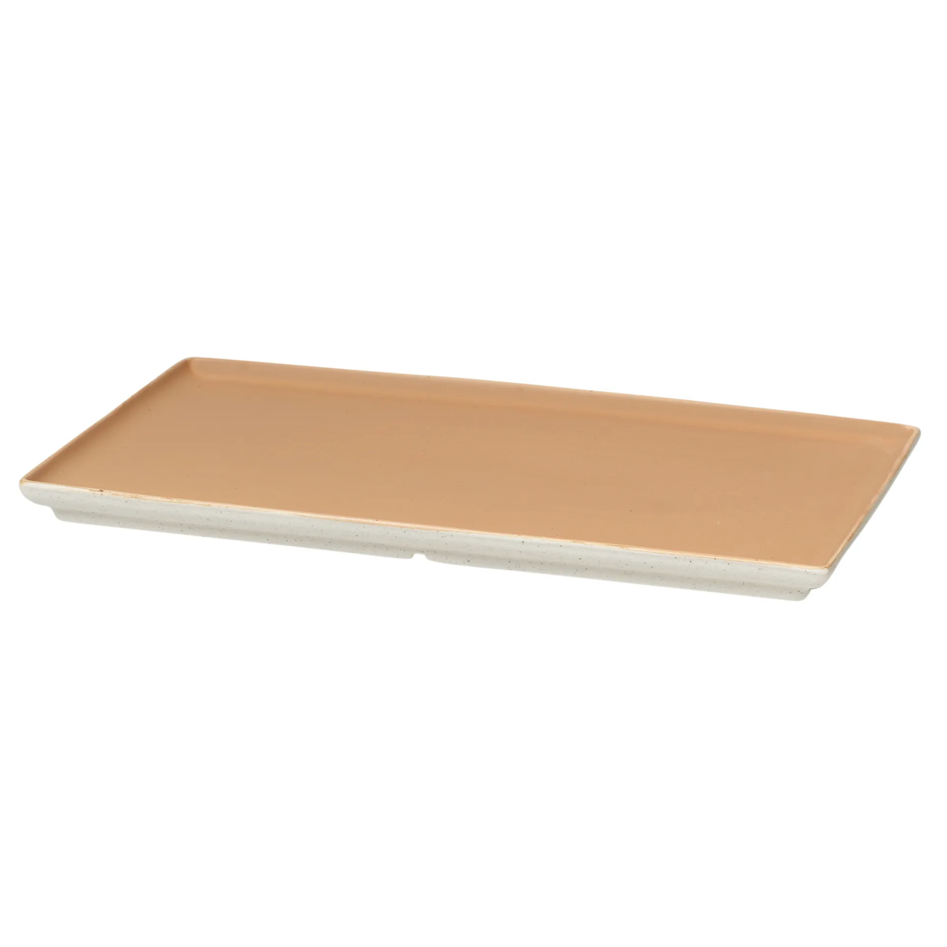 Assiette Eli 15x26 cm, Matte soft light camel Broste Copenhagen