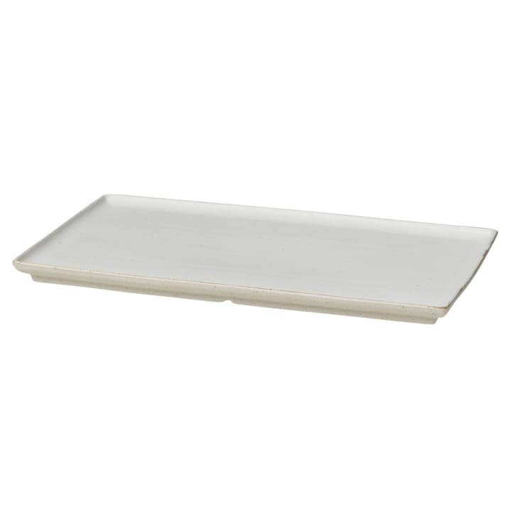 Assiette Eli 15x26 cm - Matte soft light grey - Broste Copenhagen