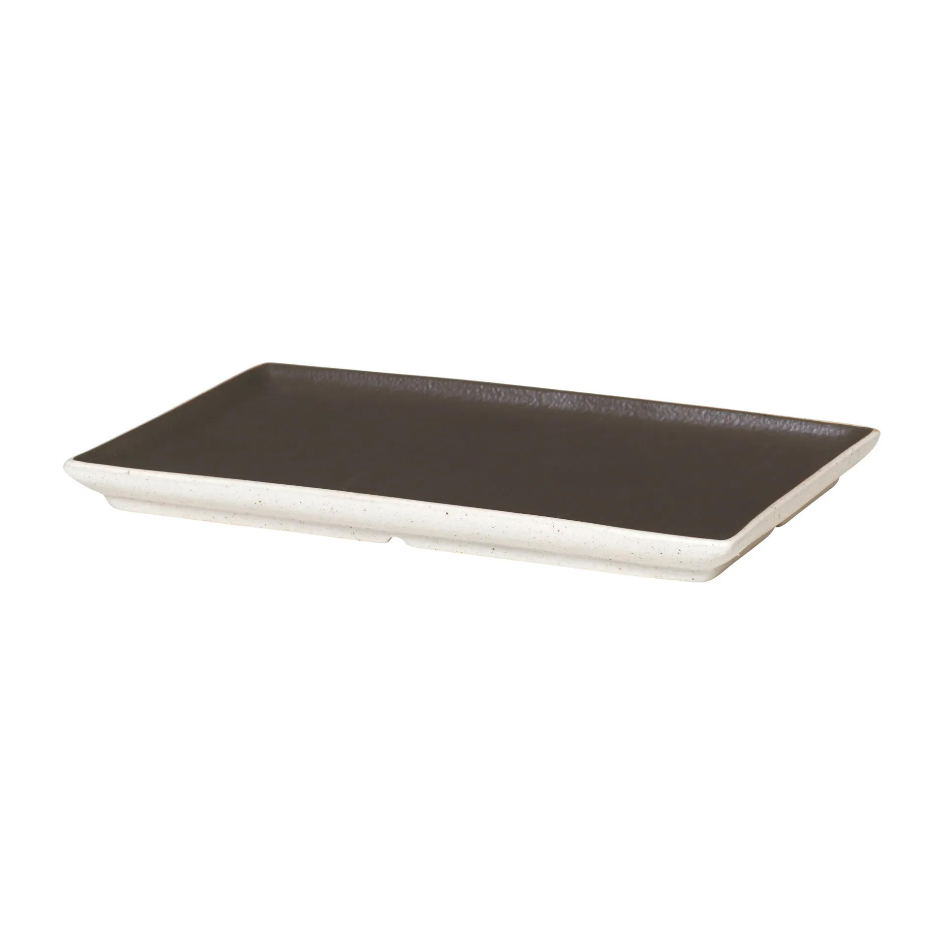 Assiette Eli 17,6x20 cm, Matte charcoal Broste Copenhagen