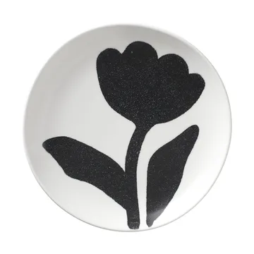 Assiette Flora Ø15 cm - Black-off white - Broste Copenhagen