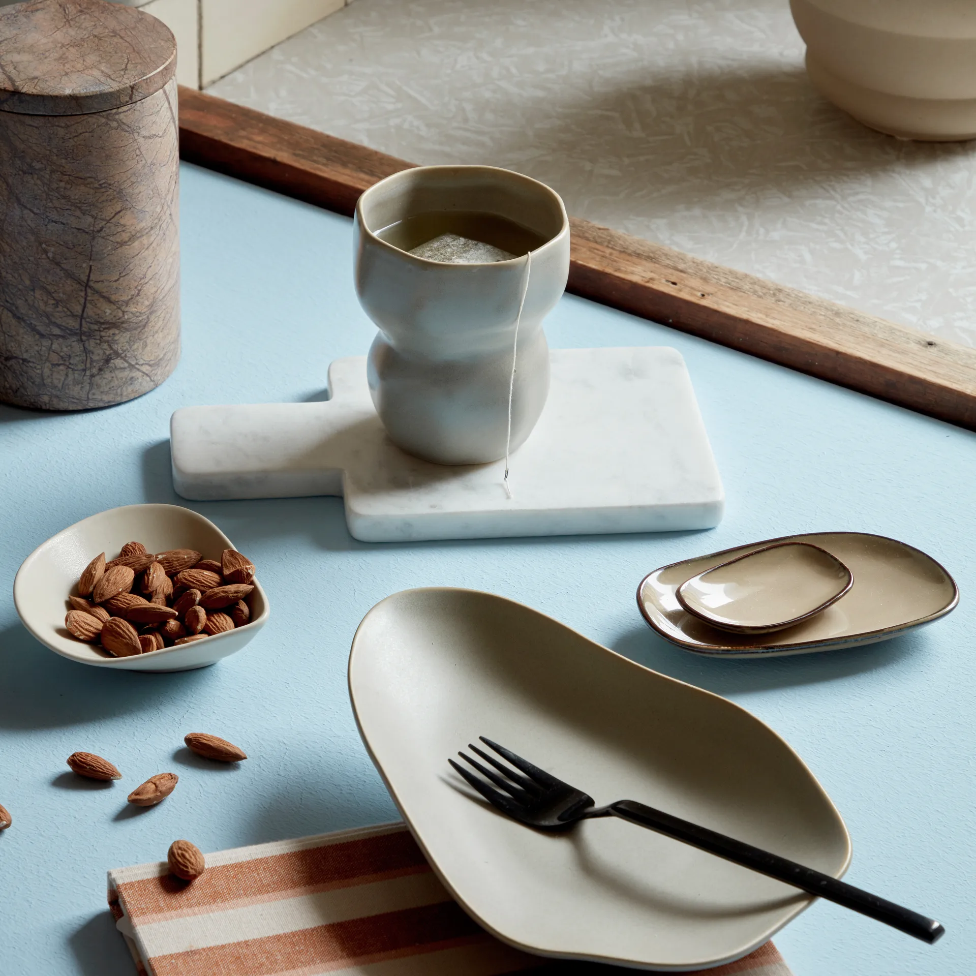 Assiette Limfjord 14x24 cm, Soft brown Broste Copenhagen