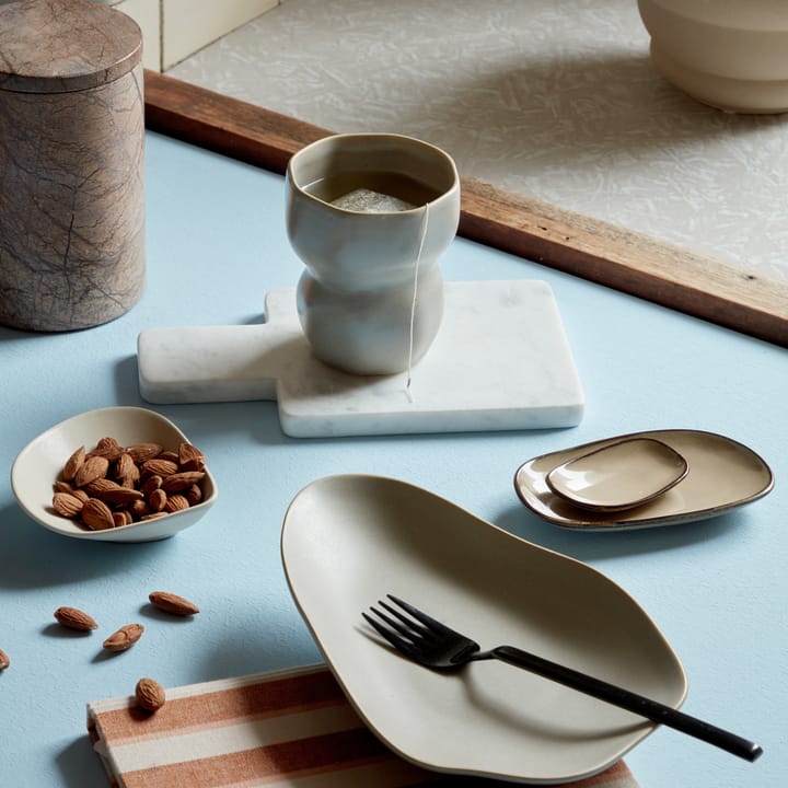 Assiette Limfjord 14x24 cm, Soft brown Broste Copenhagen