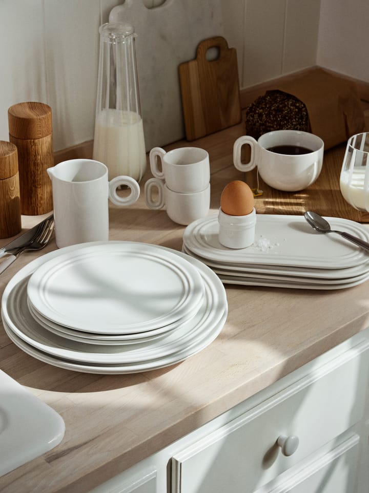 Assiette Stevns Ø21,7 cm, Chalk white Broste Copenhagen