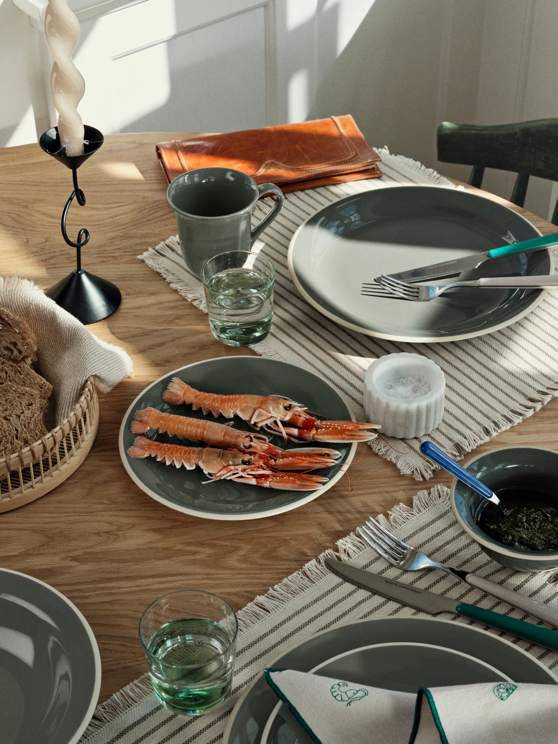 Assiette Taverna Ø22 cm, Green Broste Copenhagen