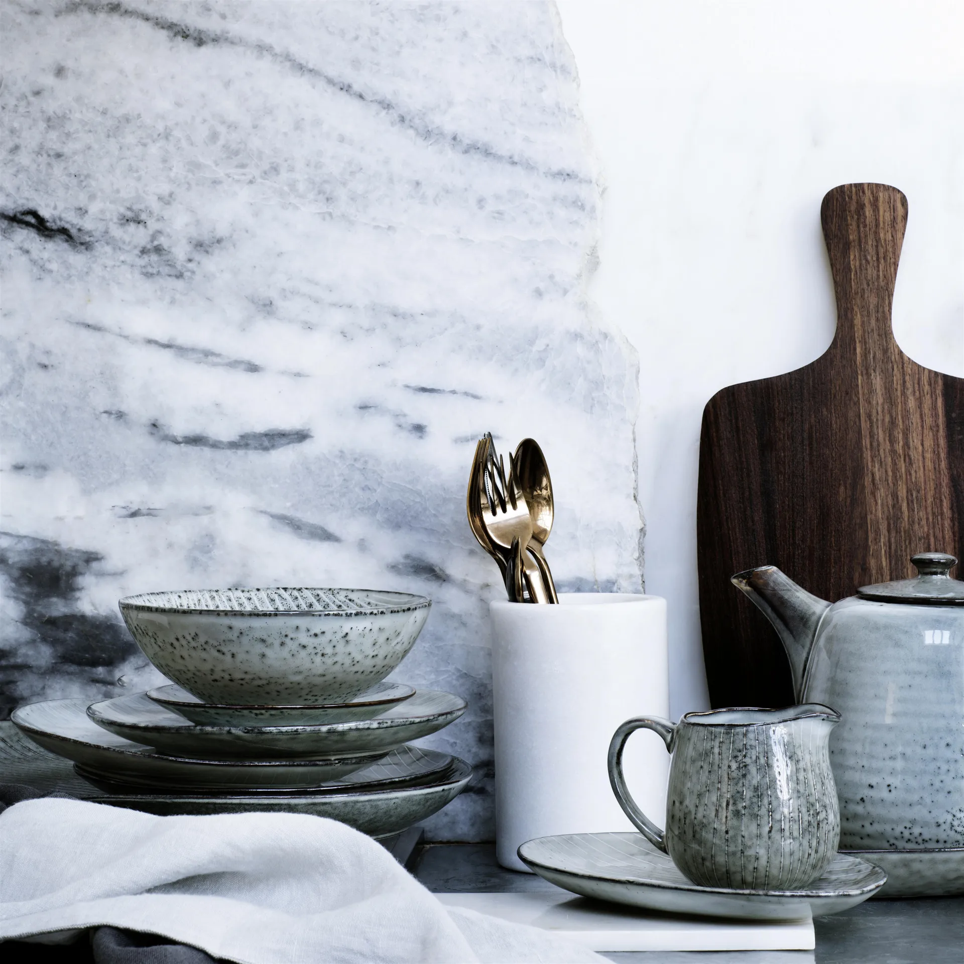 Assiettes Nordic sea-lot de 4 Ø 20 cm Broste Copenhagen
