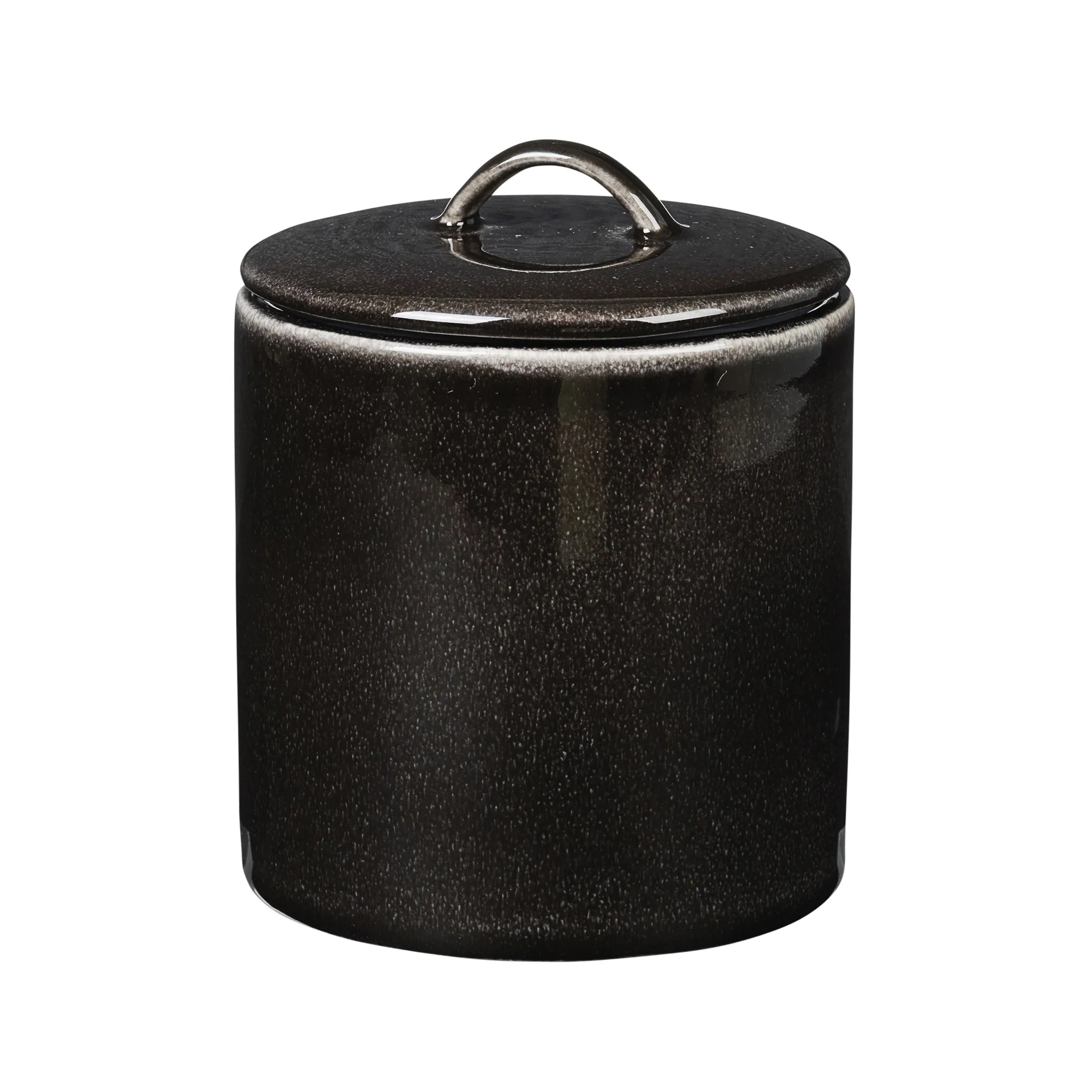 Bocal avec couvercle Nordic Coal, 12 cm Broste Copenhagen