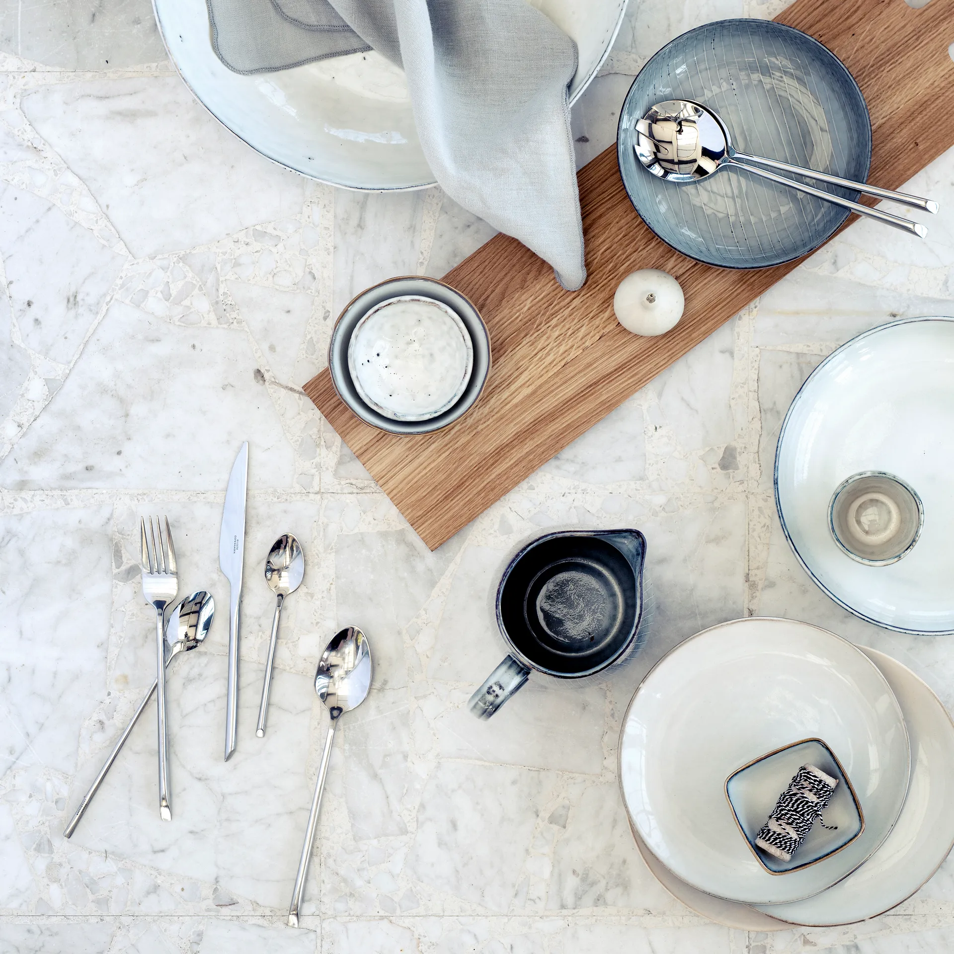 Bol carré Nordic Sand, 8x7.5 cm Broste Copenhagen