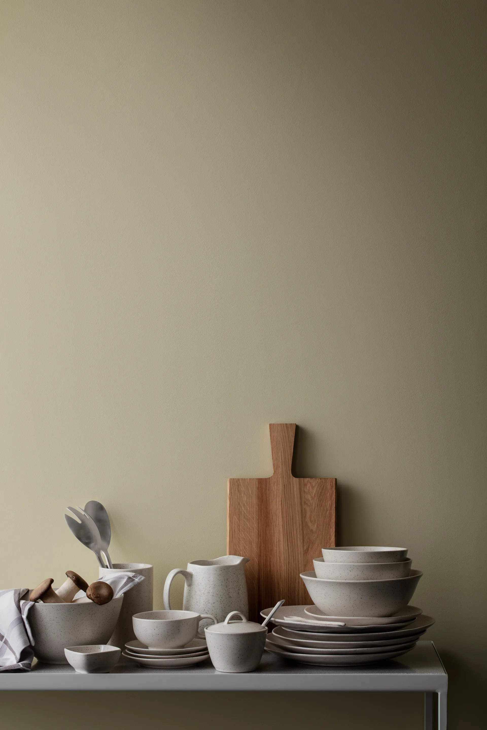 Bol Nordic Vanilla haut Ø17 cm, Cream with grains Broste Copenhagen