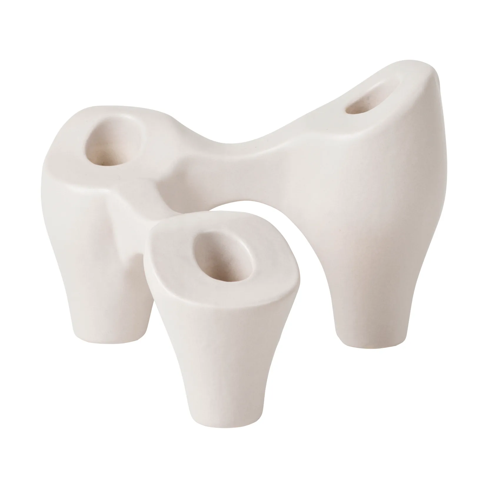 Bougeoir Laia 16x14x12 cm, Grey sand Broste Copenhagen