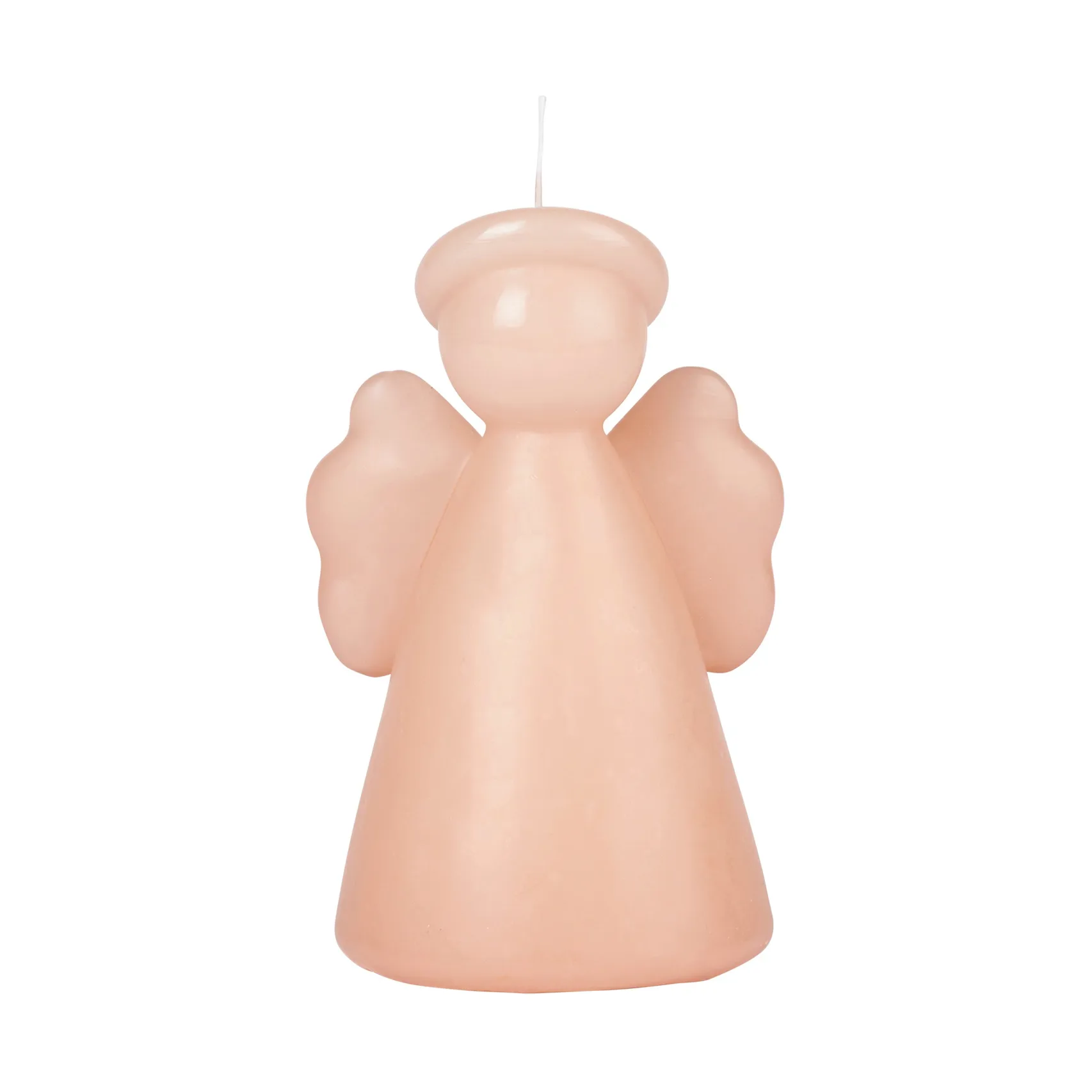 Bougie Angel sculpture 14 cm, Dusty peach rose Broste Copenhagen
