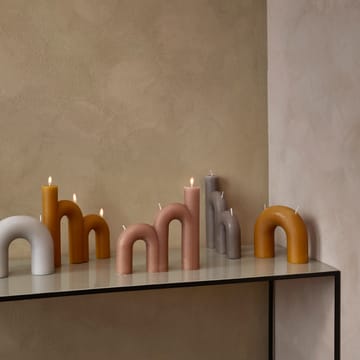 Bougie Bend 14,5x16,5 cm - Honey gold - Broste Copenhagen