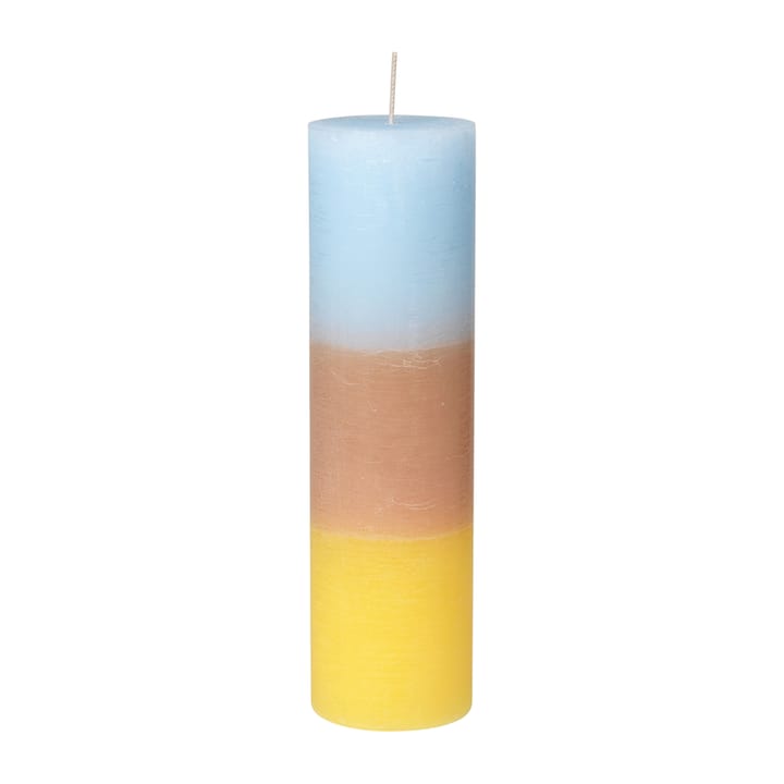 Bougie bloc Rainbow 25 cm - Pineapple cloud - Broste Copenhagen