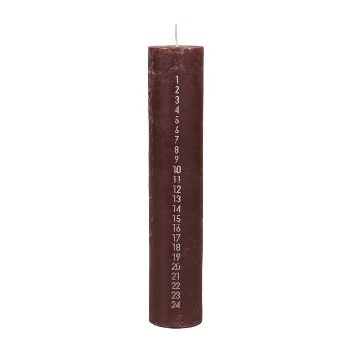 Bougie calendrier Rustic - Madder brown - Broste Copenhagen