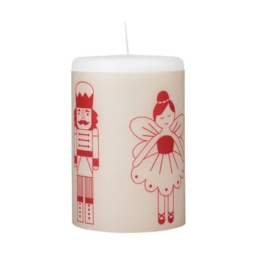Bougie Fairy Tale 12 cm - Blanc-rouge - Broste Copenhagen