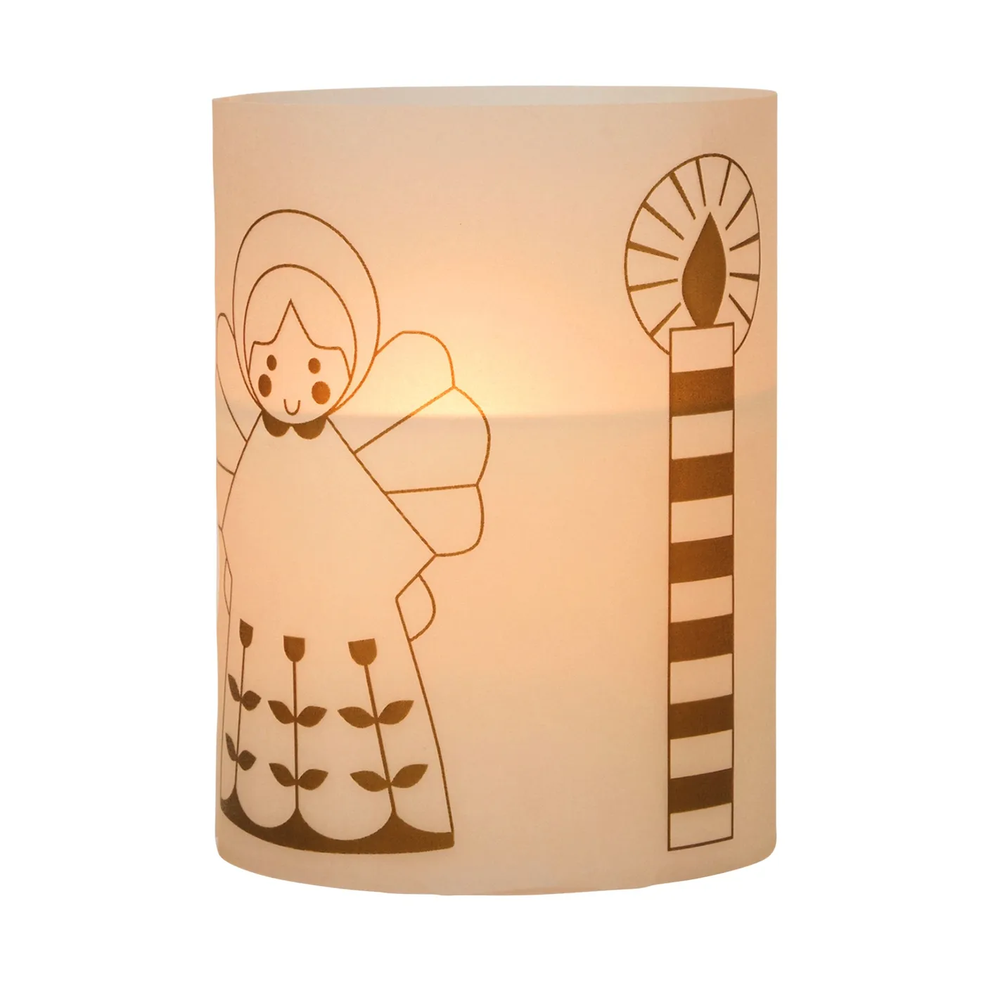 Bougie Fairy Tale 12 cm, Blanc-vert Broste Copenhagen