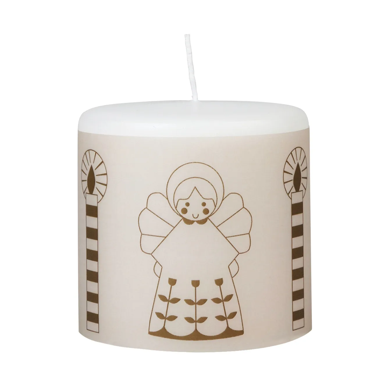 Bougie Fairy Tale 8 cm, Blanc-vert Broste Copenhagen