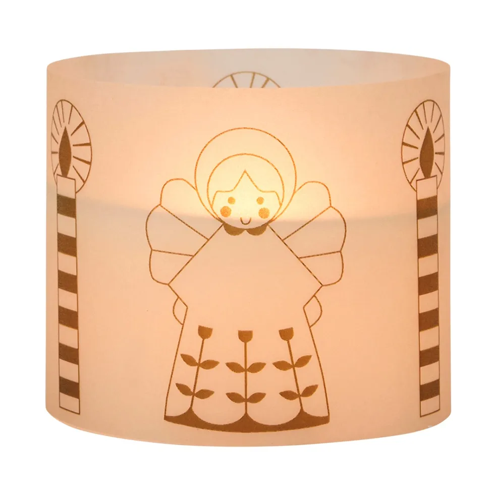 Bougie Fairy Tale 8 cm, Blanc-vert Broste Copenhagen