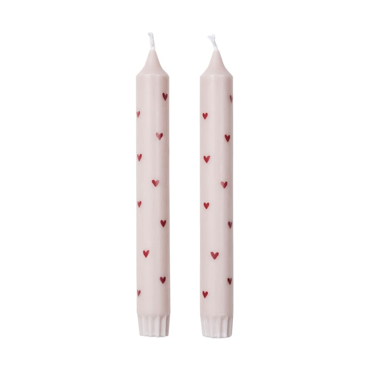 Bougies Amor 2 pièces - Light pink-red - Broste Copenhagen