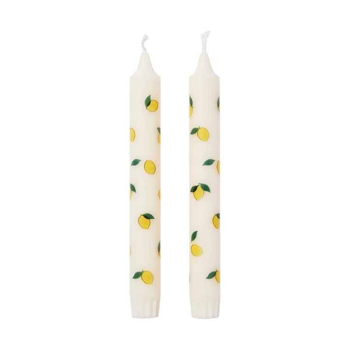 Bougies Lemon 2 pièces - White-yellow - Broste Copenhagen