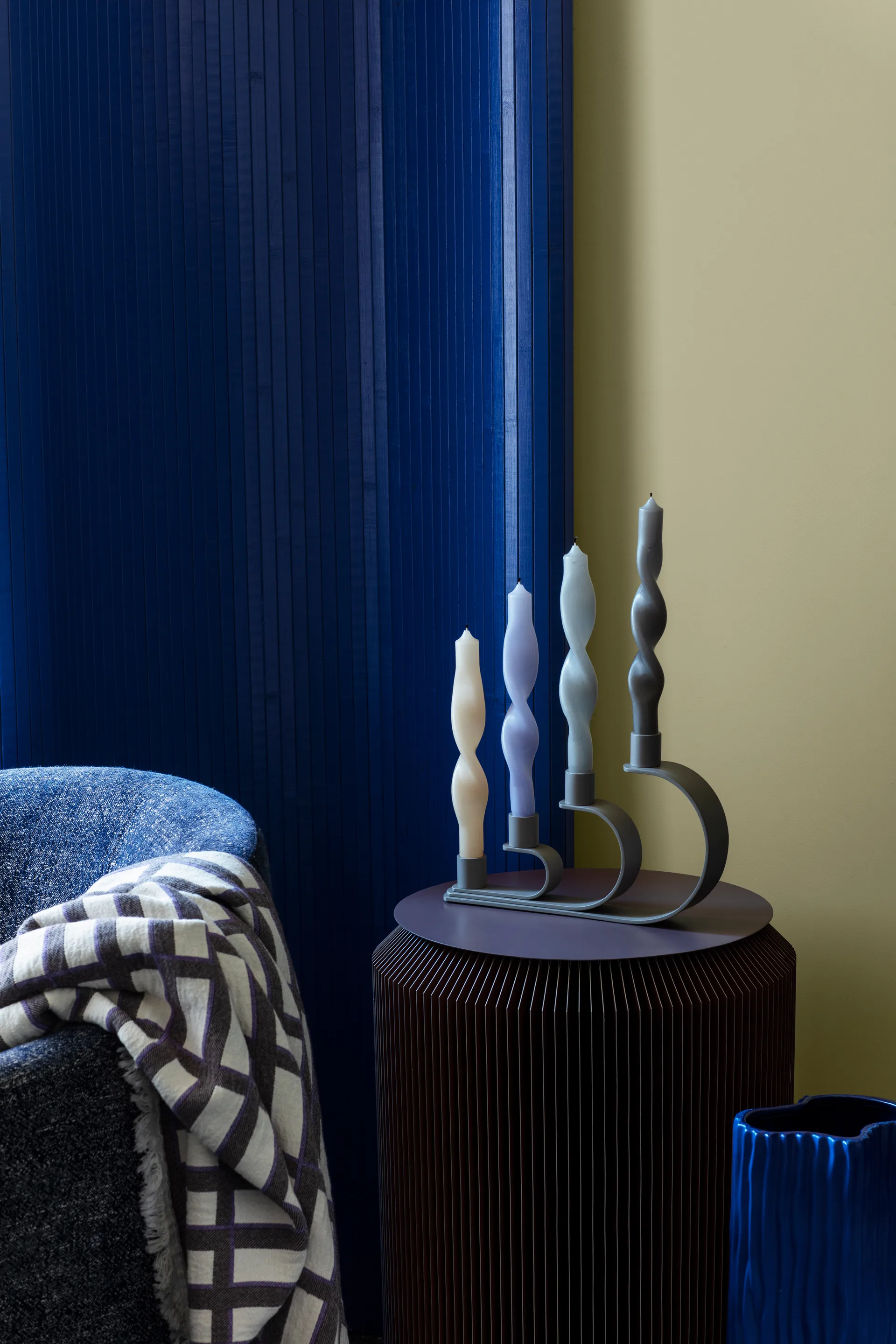 Bougies torsadées Twist twisted candles 23 cm Lot de 2, Walnut Broste Copenhagen