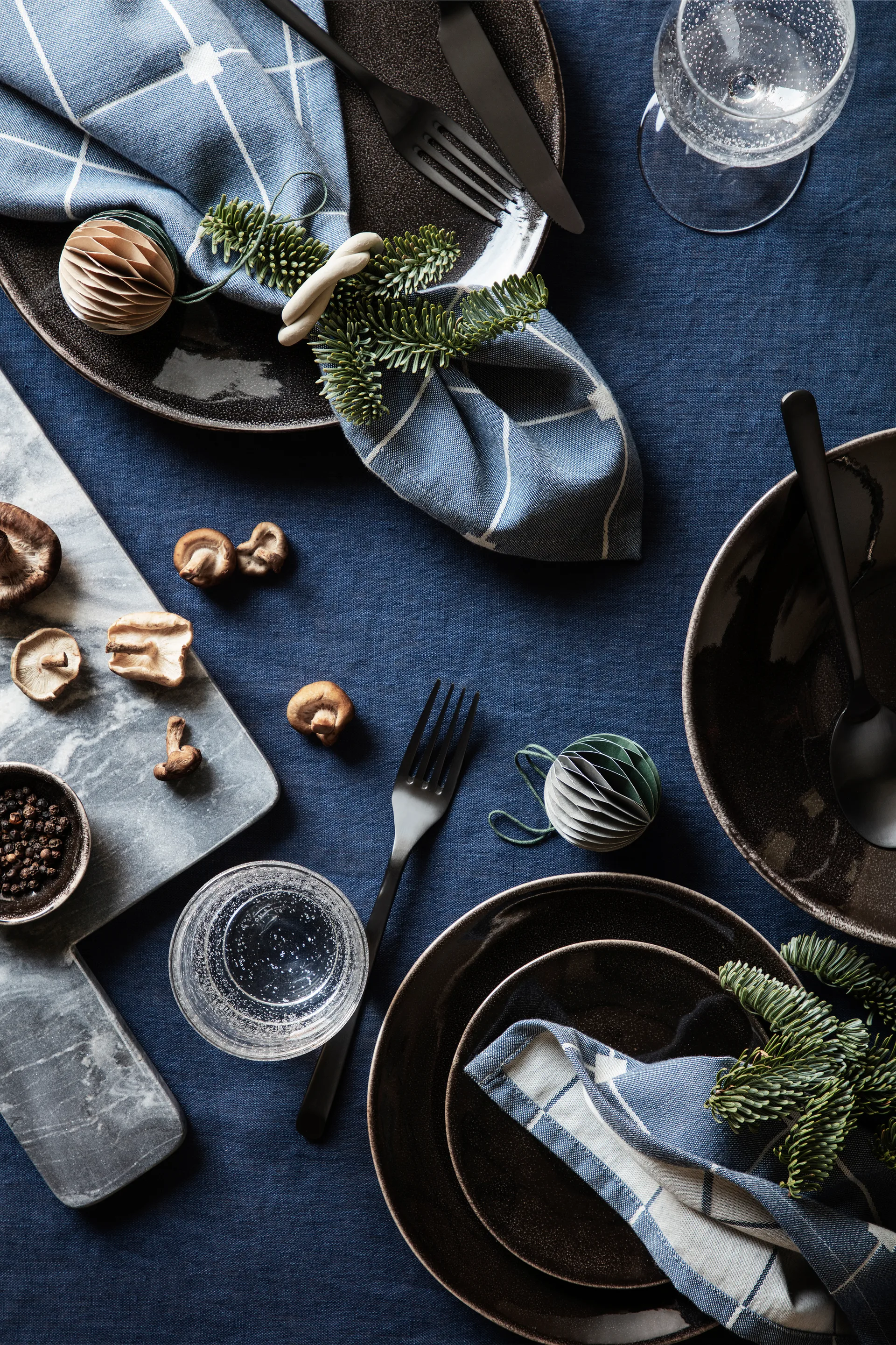 Boule de Noël Ball honeycomb Ø5 cm 6 Pièces, Multi/green Broste Copenhagen