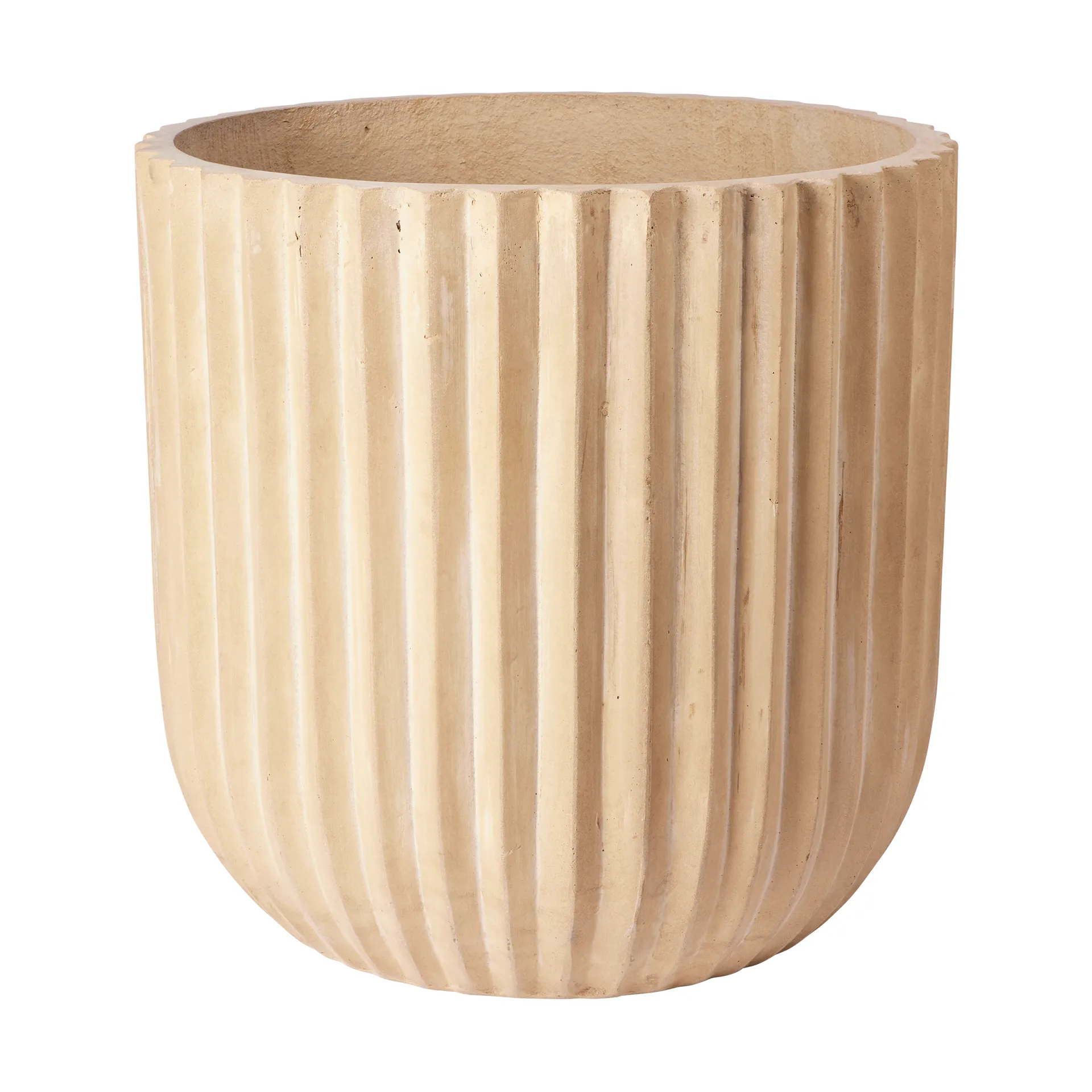 Cache-pot Fiber Ø50 cm, Antique beige Broste Copenhagen