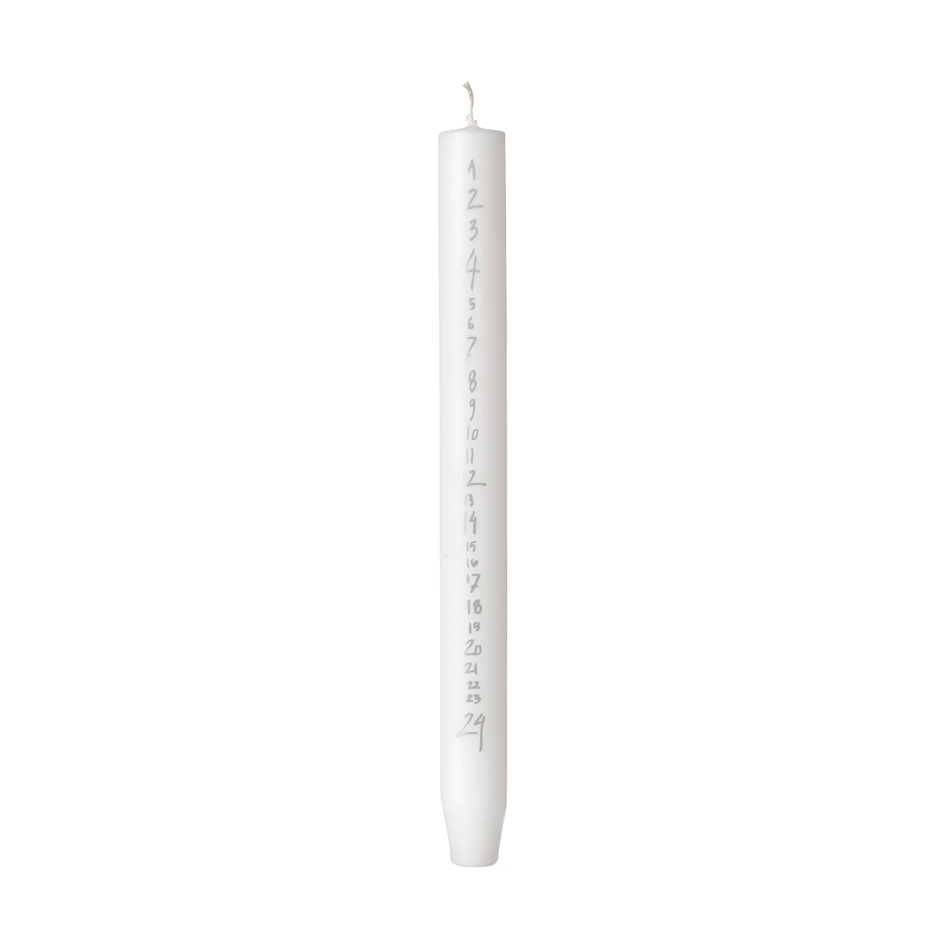 Calendrier bougie manuscrite, Pure White-Silver Broste Copenhagen