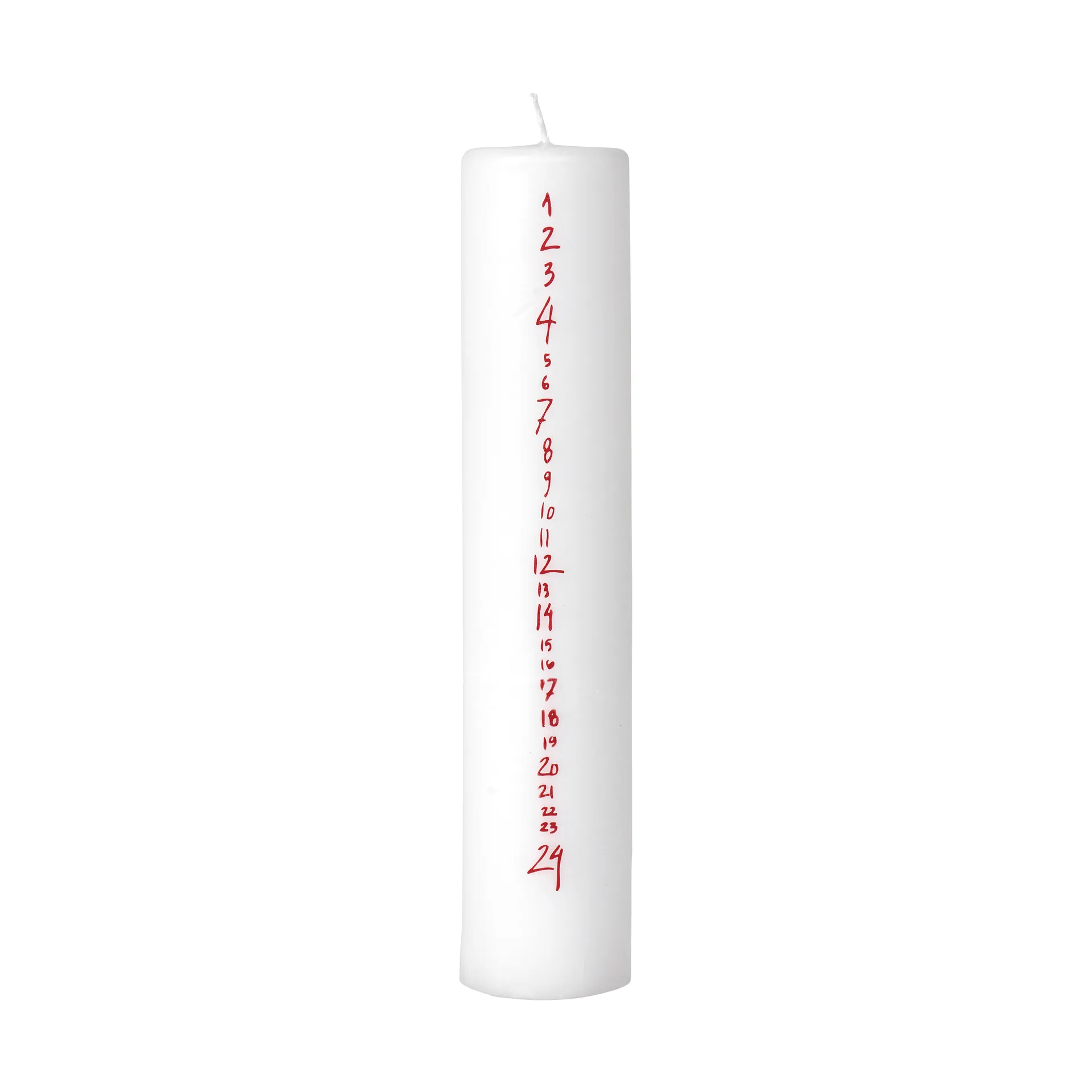 Calendrier bougie manuscrite, White-Red Broste Copenhagen