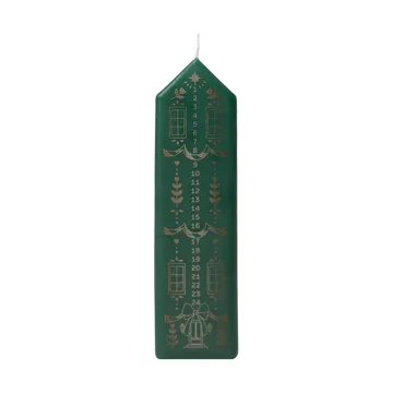 Casa bougie calendrier - Vert foncé-or - Broste Copenhagen