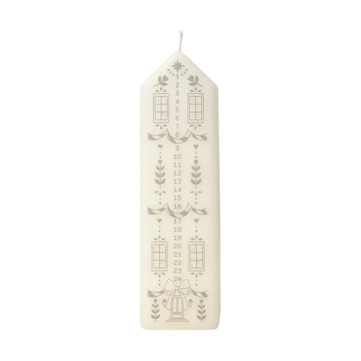 Casa bougie calendrier - White-Silver - Broste Copenhagen