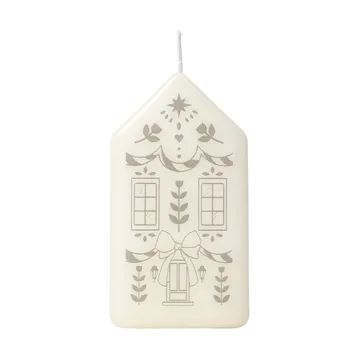 Casa bougie pilier - White-Silver - Broste Copenhagen